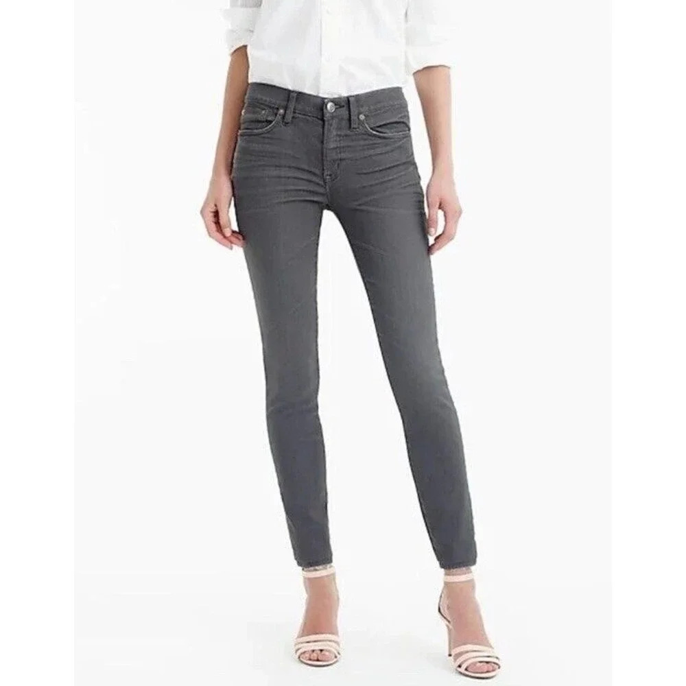 J Crew Women’s Size 25 Toothpick Skinny Jeans Gray